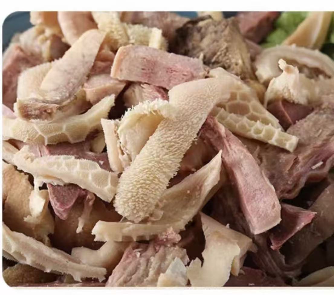 祥丁羊杂(羊肝、羊黄肚、羊肥肠)1000g美味煎炸佳选