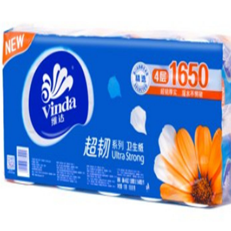 维达超韧系列卫生卷纸V4520(138mm*104mm节*4层*10卷)卫生纸家用纸手纸卫生间用纸