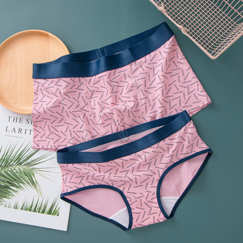 sunteksunte侣内裤莫代尔棉可爱卡通性感个性创意男女内衣情侣款套装