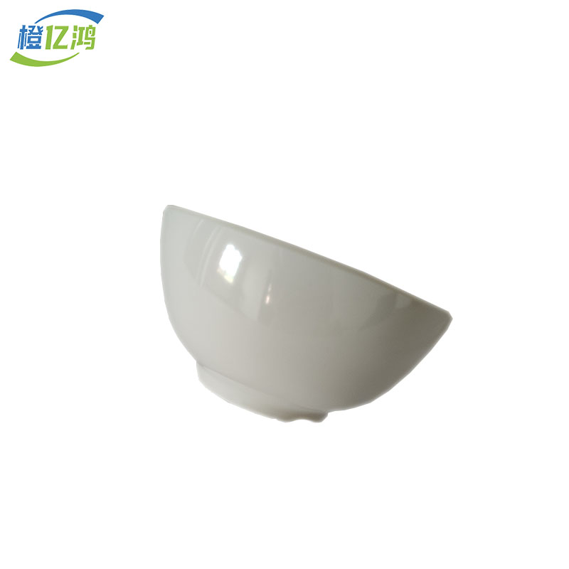 橙亿鸿 耐高温白色密胺小碗 小汤碗 4.5寸直径11.7cm/个高清大图