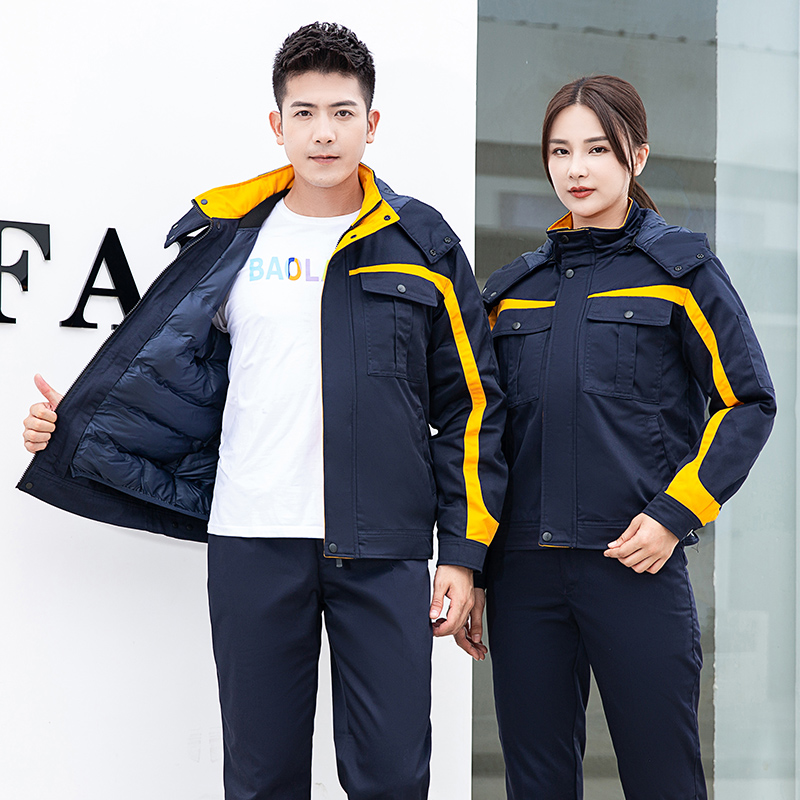 天鸣TMG8609 可拆卸羽绒内胆冬季防寒服 冬装 劳保服 源头工厂 可定制 S-4XL 件高清大图