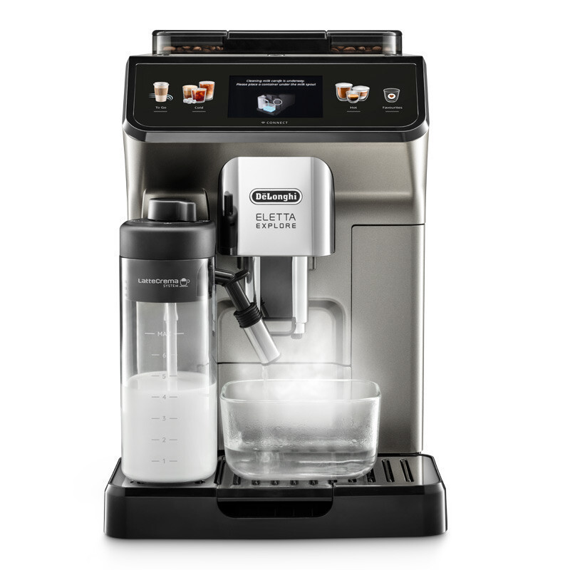 德龙(Delonghi)咖啡机ECAM450.76.T全自动咖啡机家用意式原装进口智能互联触控操作探索者高清大图