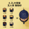 美的(Midea)空气炸锅 4.2L大容量家用煎炸锅 不粘大功率空气烤多功能薯条机电炸锅MF-KZ42E101L(蓝色)