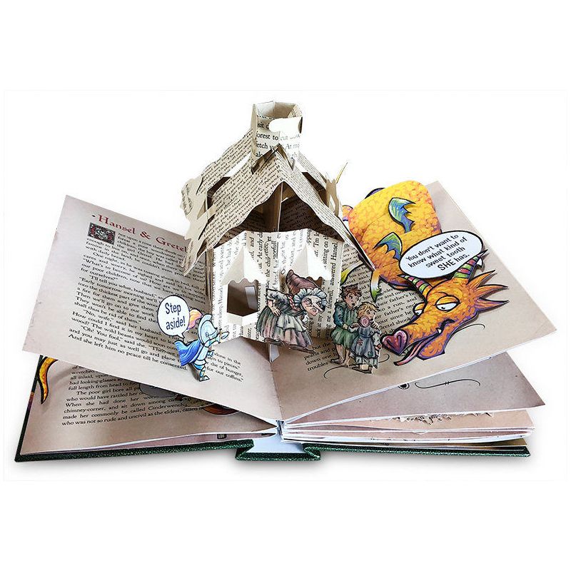 史前恐龙立体书 3d折叠书 [正版]龙与骑士 立体书 英文原版 the