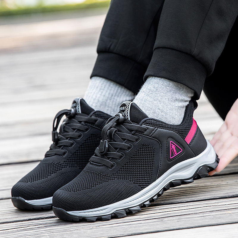 得知足力健身体老人鞋女轻便妈妈鞋防滑软底运动休闲中老年健步鞋男