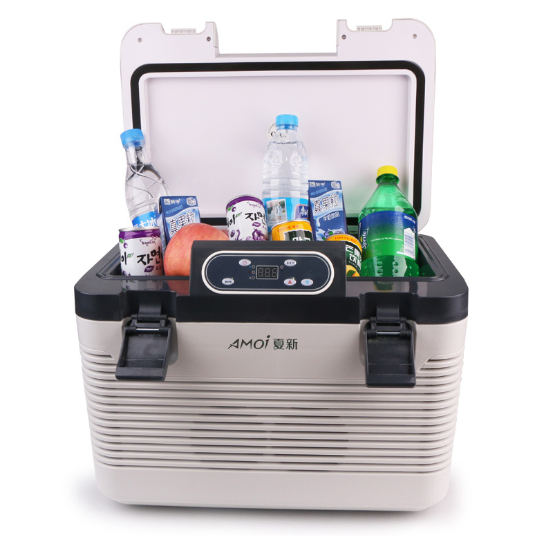 夏新 小冰箱 宿舍租房家用迷小12V-24V药品面膜车载货车冰箱压缩机