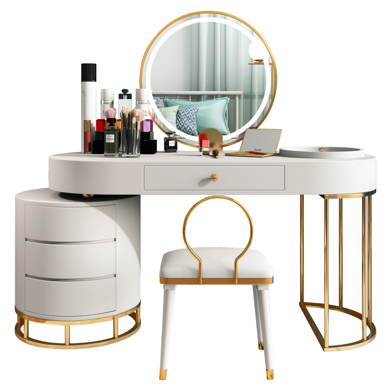 寻木匠梳妆台轻奢卧室小户型ins化妆桌收纳柜一体现代简约网红化妆台
