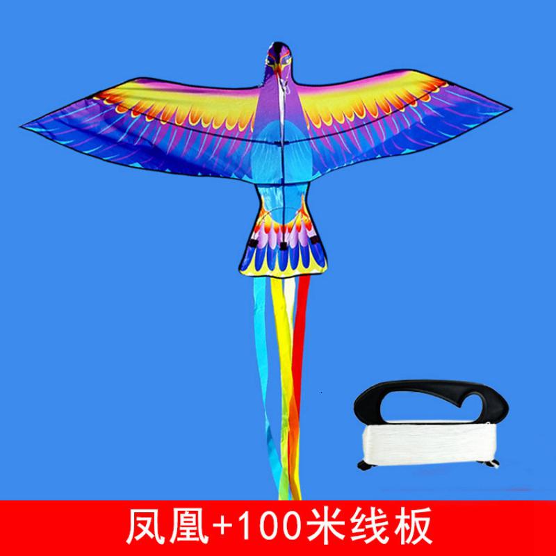 潍坊风筝传统中国风金鱼风筝新手微风成人易飞儿童凤凰新款创意 三维工匠 凤凰风筝+100米线板高清大图