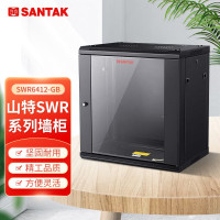 山特19英寸6U-24U网络机柜弱电机柜监控系统机柜 玻璃门12U机柜