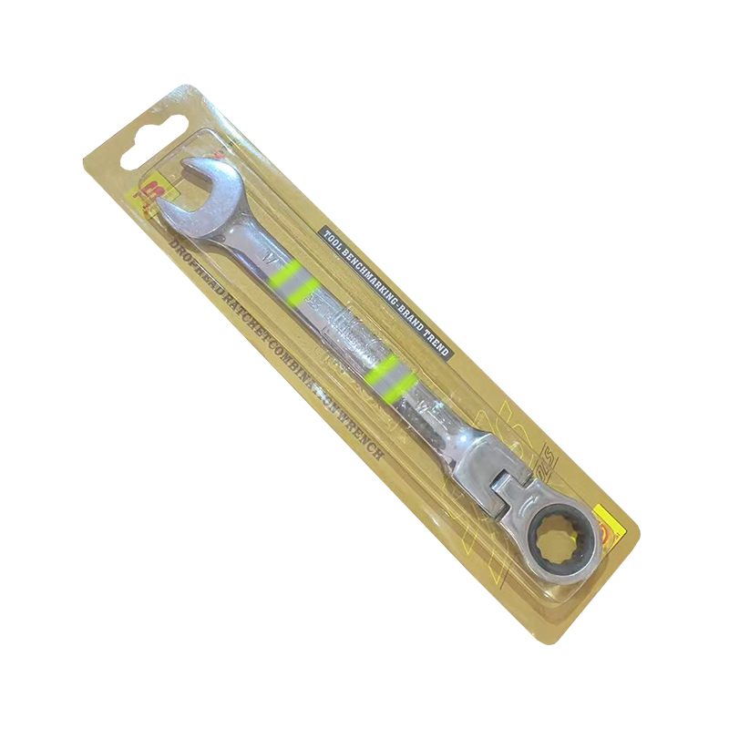 波斯(BOSI) 荧光系列活动头棘轮两用扳手 17mm 把高清大图