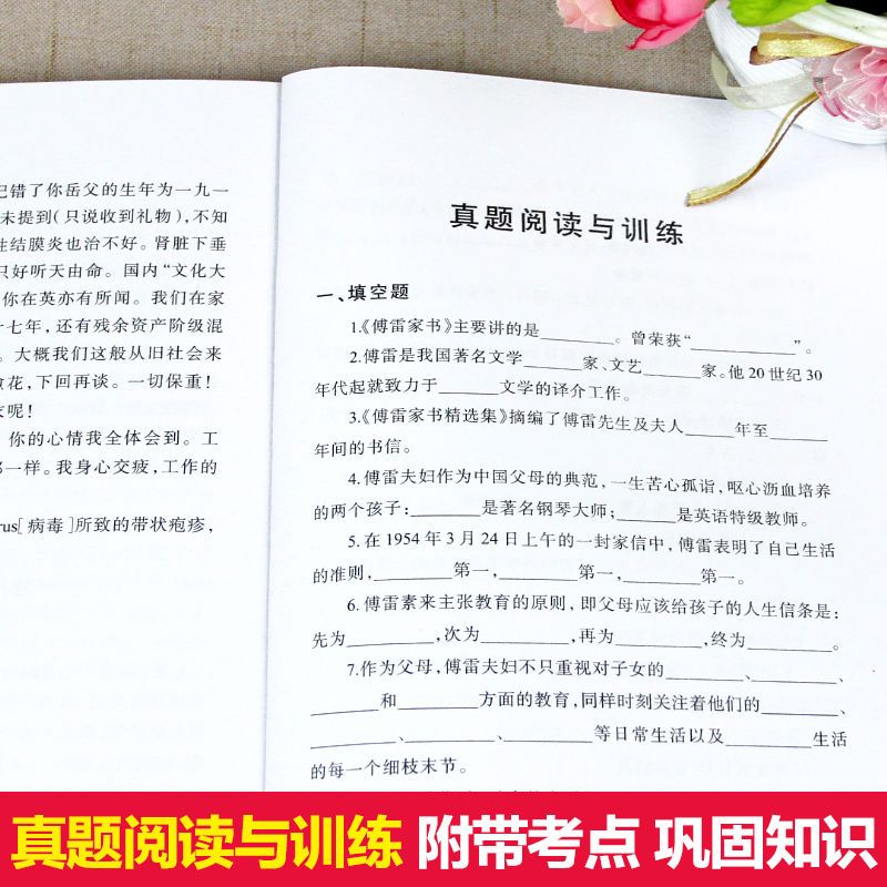 傅雷家书 傅雷家书正版初中必读初中生版 原版原著 八年级下册人教版
