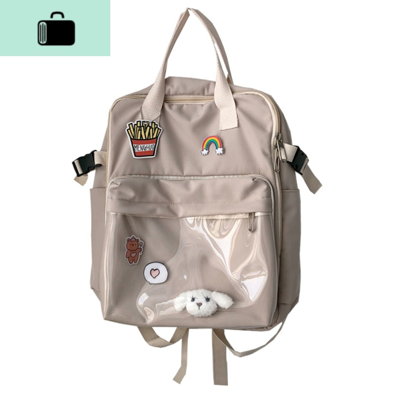 茶话会ins软妹少女双肩包日系学院风背包可爱溜娃痛包学生书包女new