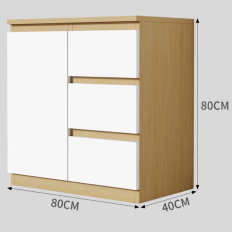 智叶舟办公柜一门三抽80*40*80cm台高清大图