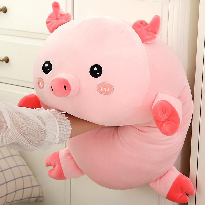 卡通小猪暖手捂抱枕毛绒玩具公仔熊猫玩偶睡觉抱枕靠垫生日女