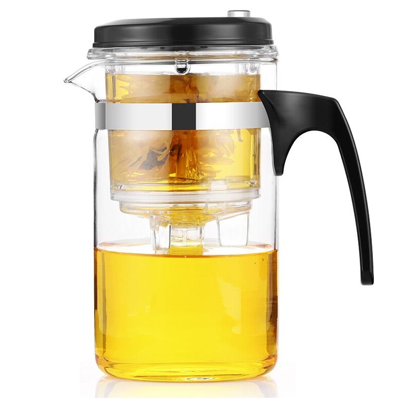 萃姿尔(TRESOR)按压式过滤飘逸壶 可拆洗内胆泡茶杯功夫茶具100*180mm(不含杯子)