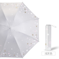 天堂三折黑胶唯美浪漫樱花折叠遮阳两用晴雨太阳伞33633E 单个装