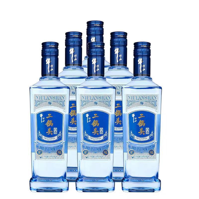 百年牛栏山二锅头56度京酿500ml*6瓶清香型白酒整箱装了 假一赔十