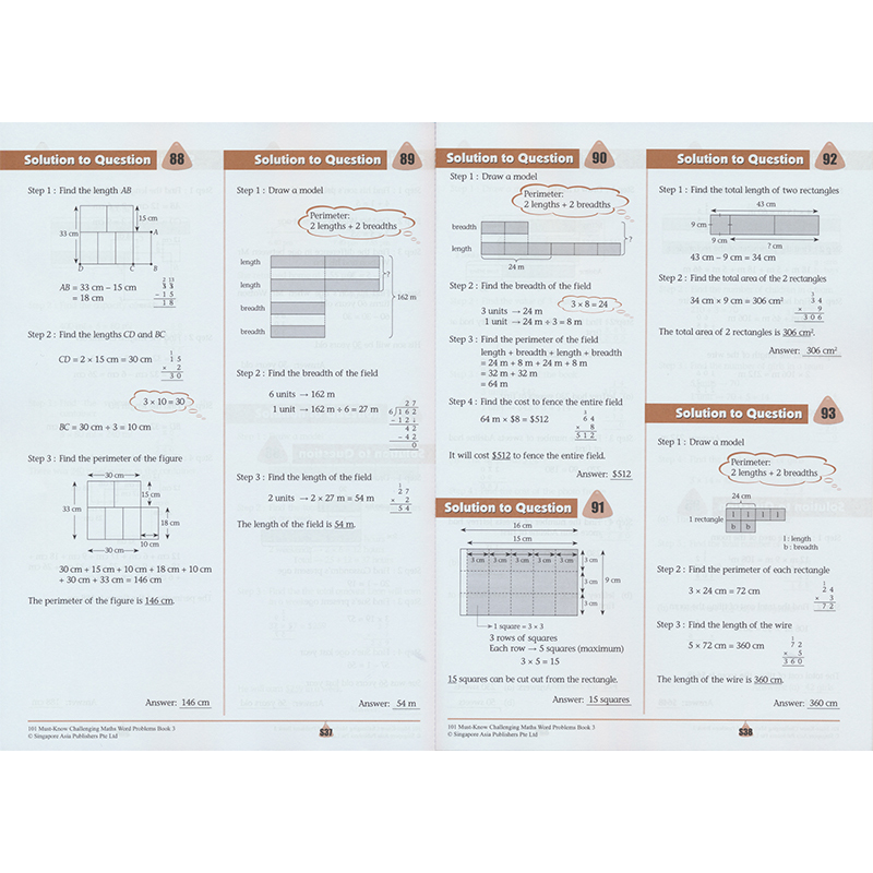101道数学应用题[6年级 单册] [正版]新加坡小学数学 SAP 101 Challenging Maths Word