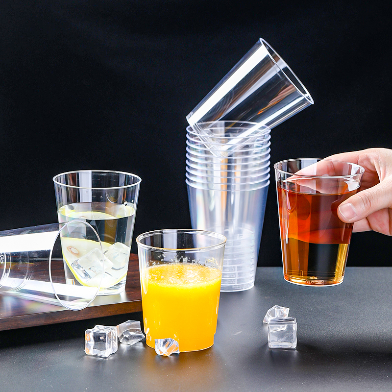 MULTIPOTENT一次性 饮水杯茶杯磨砂透明杯230ML直筒杯60个佳胜雅系列(8214*4)