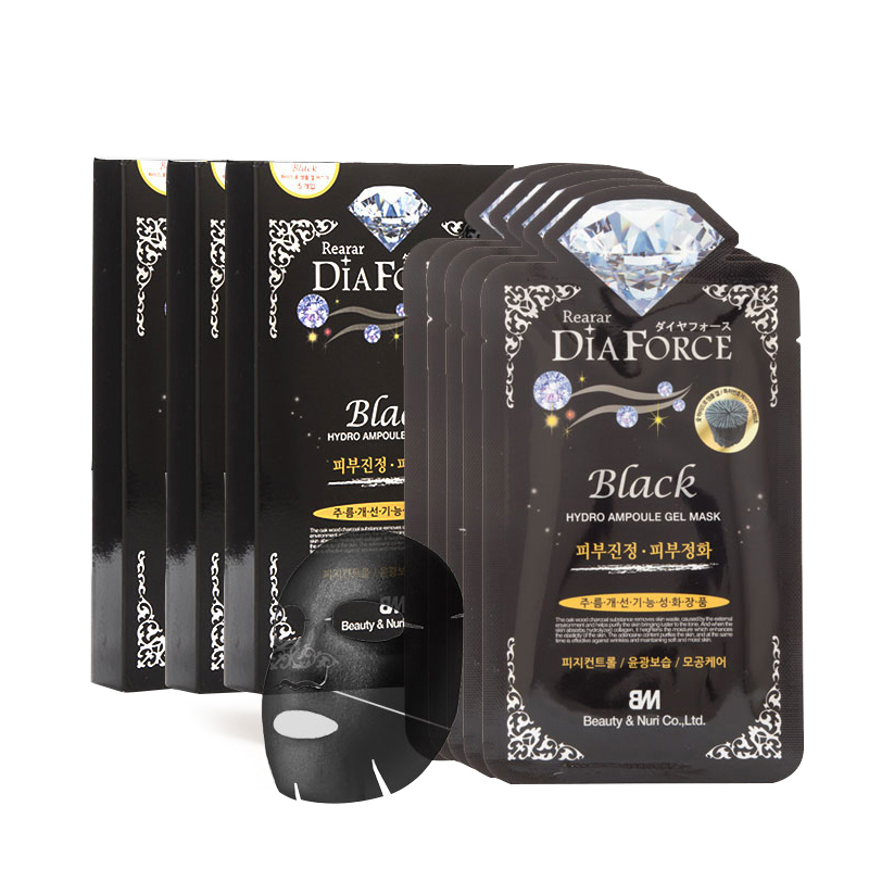 贵妇DIA FORCE瑞拉 迪雅芙丝水凝胶面膜 黑珍珠 5片/盒面贴膜滋润营养;清爽;保湿补水