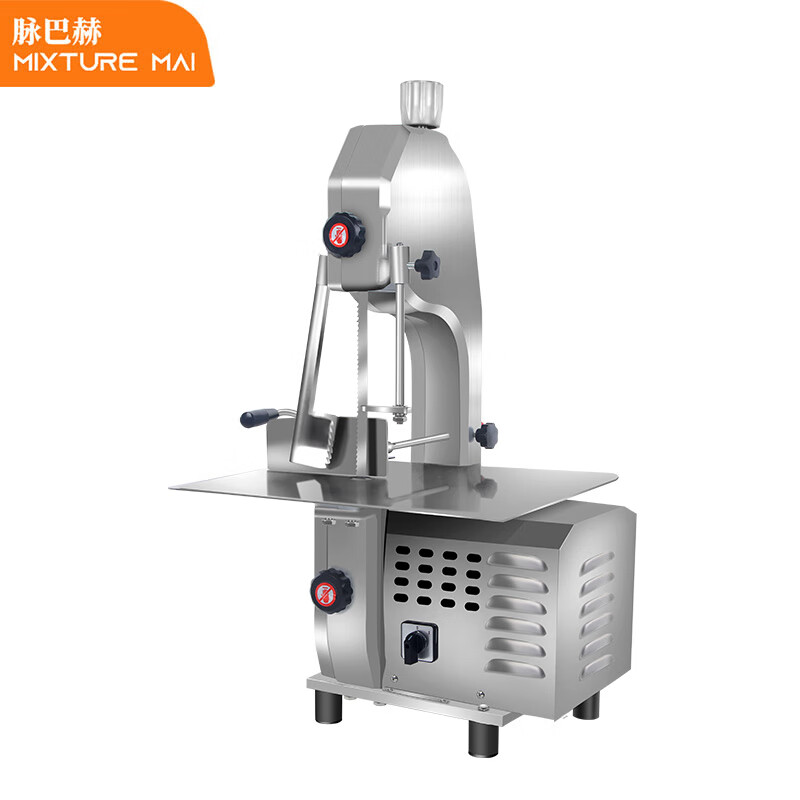 脉巴赫 锯骨机商用切骨头机碎骨机剁骨头机切肉机电动 冻肉鸡架切割机全不锈钢简易款 MBH-HR210JY