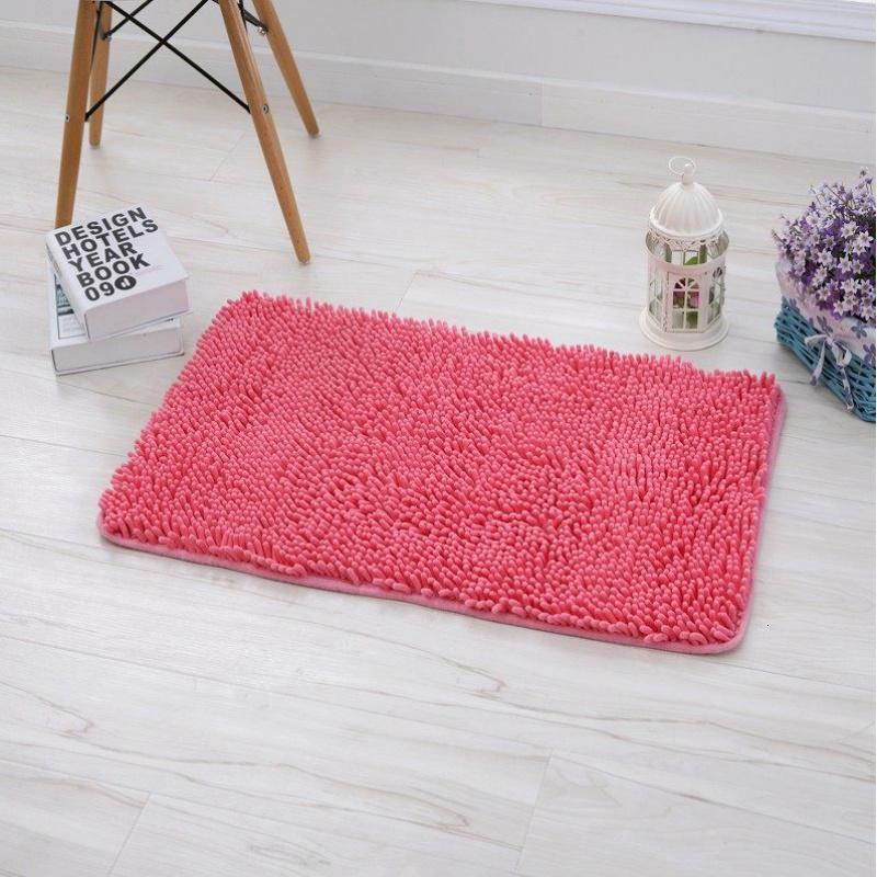 美帮汇雪尼尔长毛厅床边地垫卫生间浴室垫 可定制地垫地毯