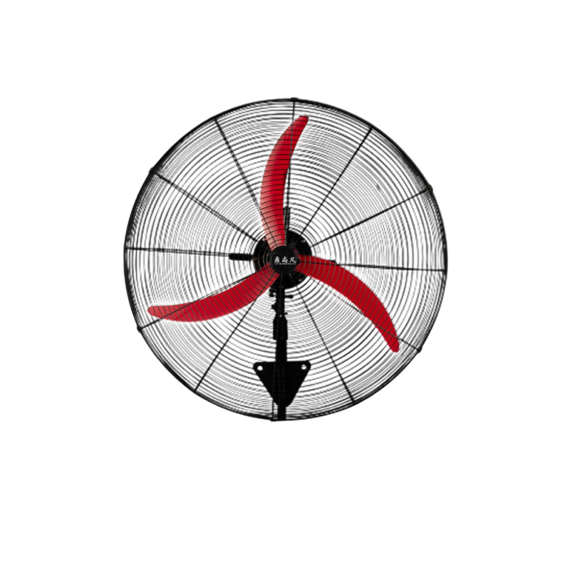 工业挂壁扇电风扇大功率强力机械式摇头商用仓库风量牛角扇k8|500挂壁