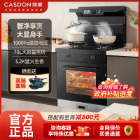 凯度G2A集成灶家用变频自动清洁油烟机蒸烤一体官方旗舰店液化气(右)