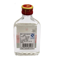 北京牛栏山二锅头小扁二52度 100ML*40瓶 整箱装 清香型 白酒