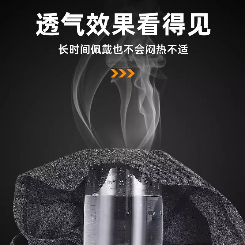 保暖骑行头套秋冬加绒防风面罩 灰色/1个高清大图