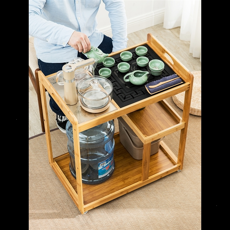 移动茶桌茶台家用小茶车客厅阳台简约功夫茶几迷你泡茶盘茶具套装