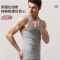 浪莎男士背心纯棉粗螺纹全棉健身运动跨栏弹力打底吊带男款夏