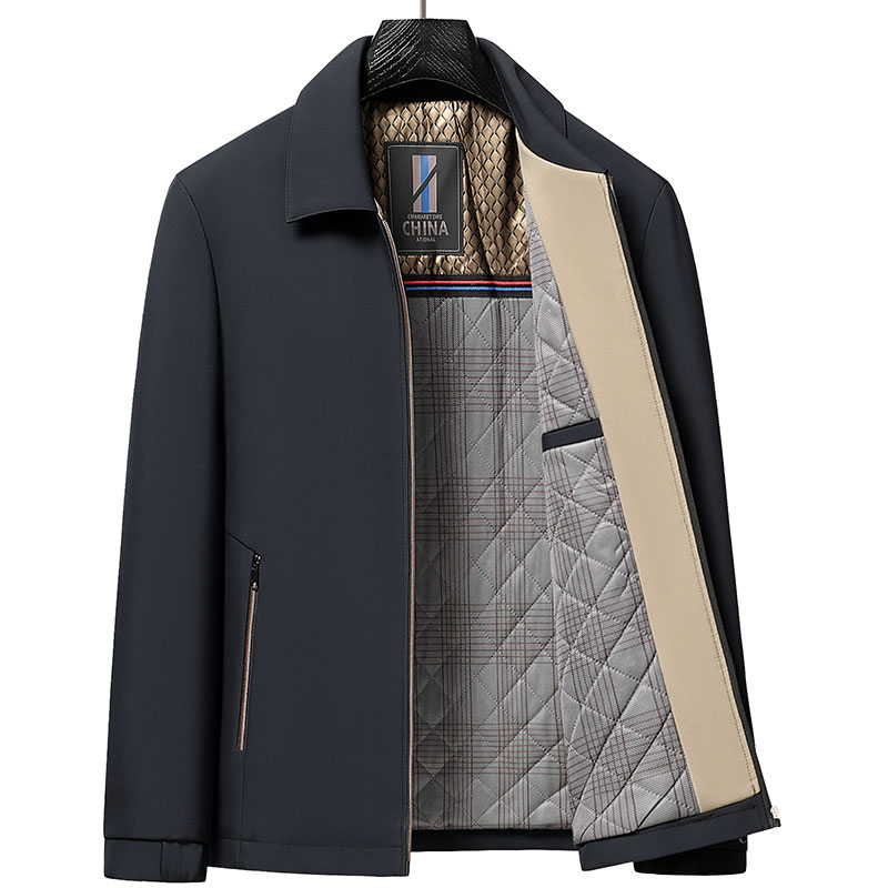 啄木鸟爸爸秋冬装外套装老爸50岁60中老年人男加棉加厚70爷爷棉衣高清大图