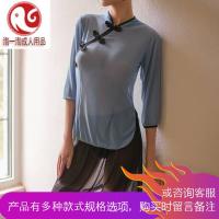 大码情趣内衣透视复古民国学生制服小胸旗袍激情套装夜火胖mm