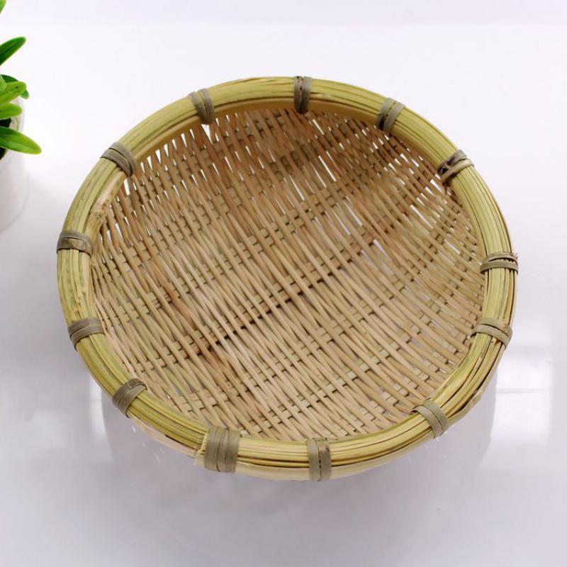 竹编簸箕馍筐收纳筐米萝筲箕竹筐手工农家竹筛子圆簸箕竹制品