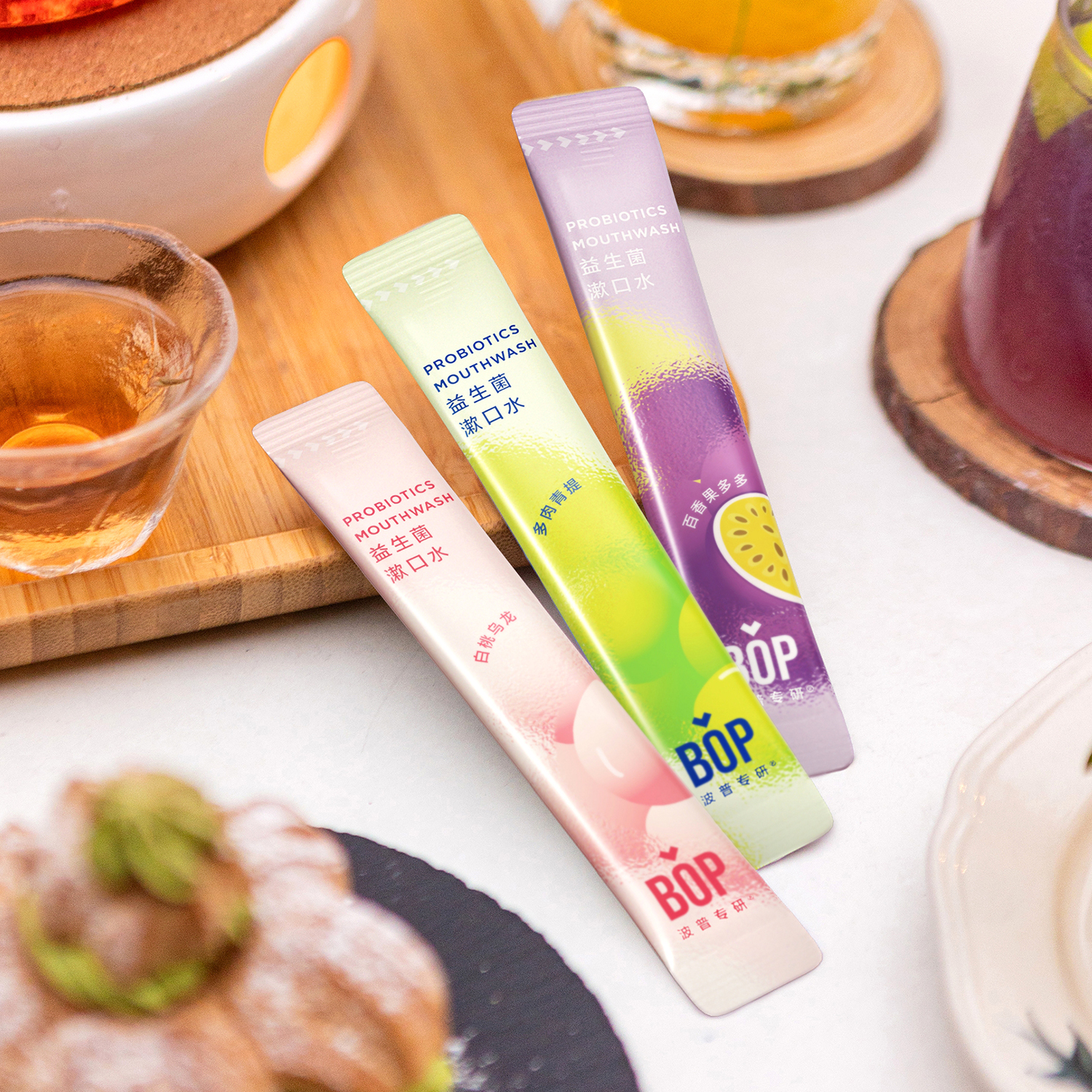 BOP波普专研益生菌清新漱口水混合潮饮15条装 (渠道供应).高清大图