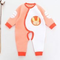 优の简 优简 婴儿连体衣纯棉春装宝宝衣服新生儿哈衣婴幼儿爬爬服外出服9657 90cm身高80-92cm18-24个月 萌芽兔橙