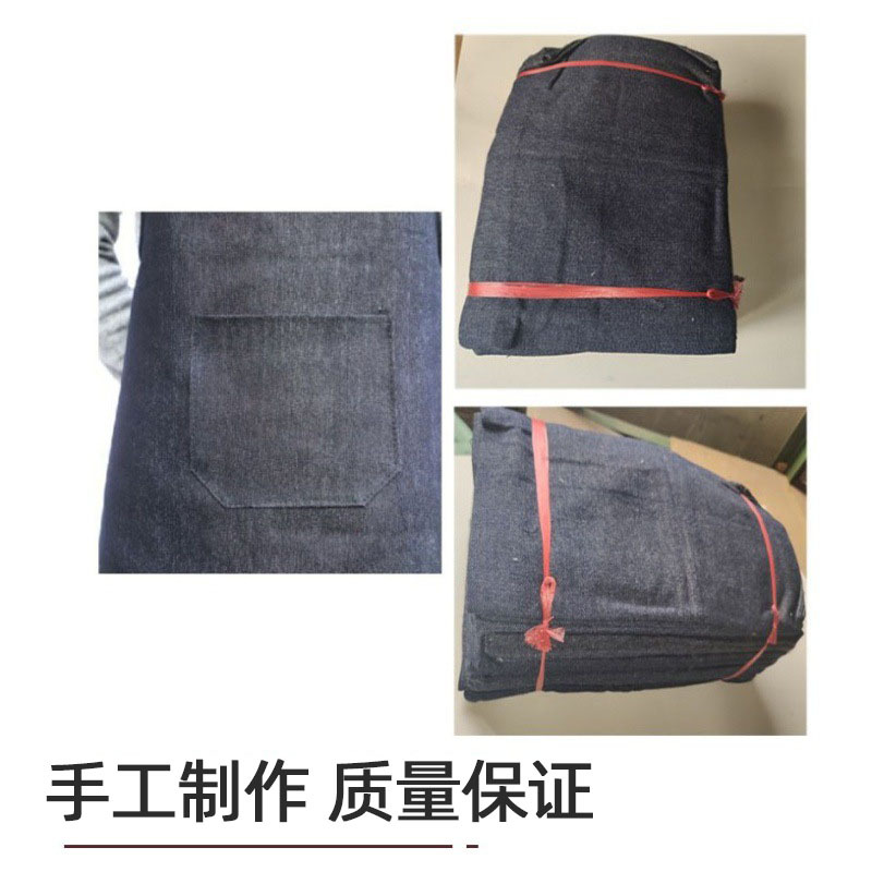 御林铁卫 藏青色牛仔围裙 YLTW-6150 件高清大图