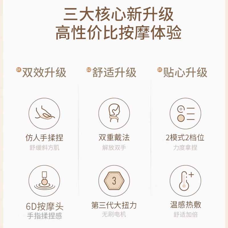 wayourcare颈椎按摩器HT-SN045高清大图
