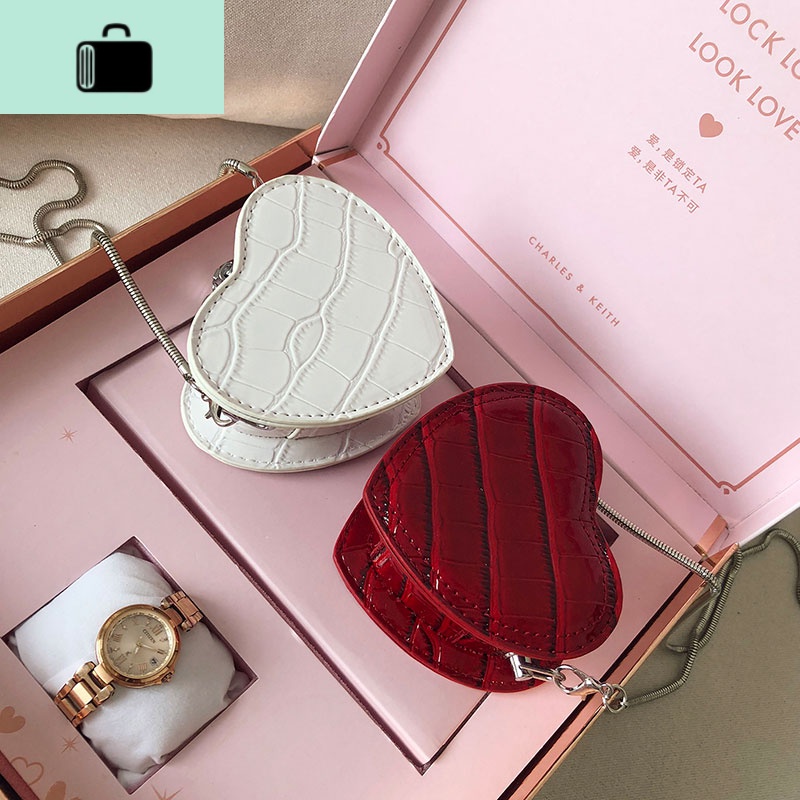 迷你小包包女2020新款韩版洋气链条单肩爱心包时尚百搭斜挎零钱包NEW LAKE高清大图