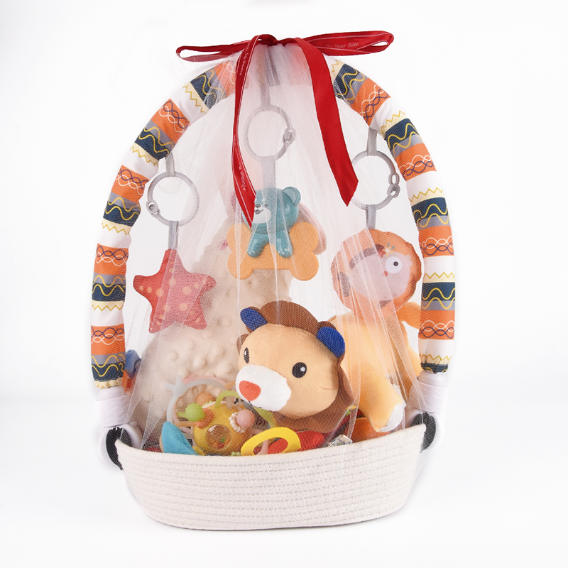 新生的儿满月见面礼物百天01周岁玩具生日礼盒婴幼儿礼篮初生1663高清大图