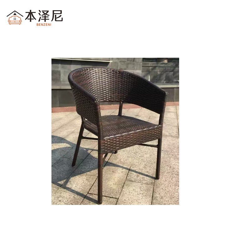 本泽尼 藤桌椅组合 HTMJ-TZY03 600*600*700mm 套高清大图
