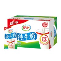 伊利纯牛奶250ml*24盒整箱批发无菌砖早餐成人学生谷粒多红黑 蒙牛