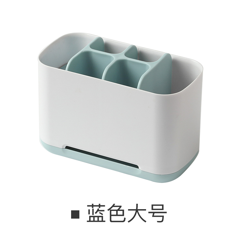 家柏饰(CORATED)牙刷牙膏架卫生间电动牙刷收纳盒套装情侣免打孔牙具座桶高清大图