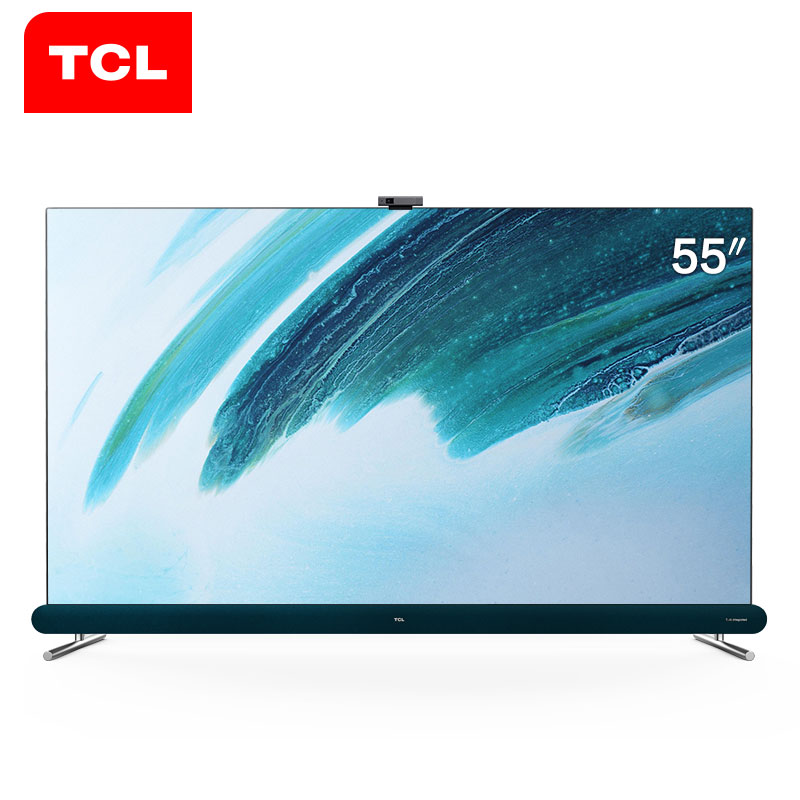 TCL 官方旗舰 55Q8 (55英寸) 吋 4k超高清 8.7mm超薄全面屏 人工智能智慧屏 3+32GB社交平板电视高清大图
