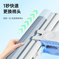 美添乐新款海绵拖把头家用一拖净吸水胶棉大号拖墩布拖地神器