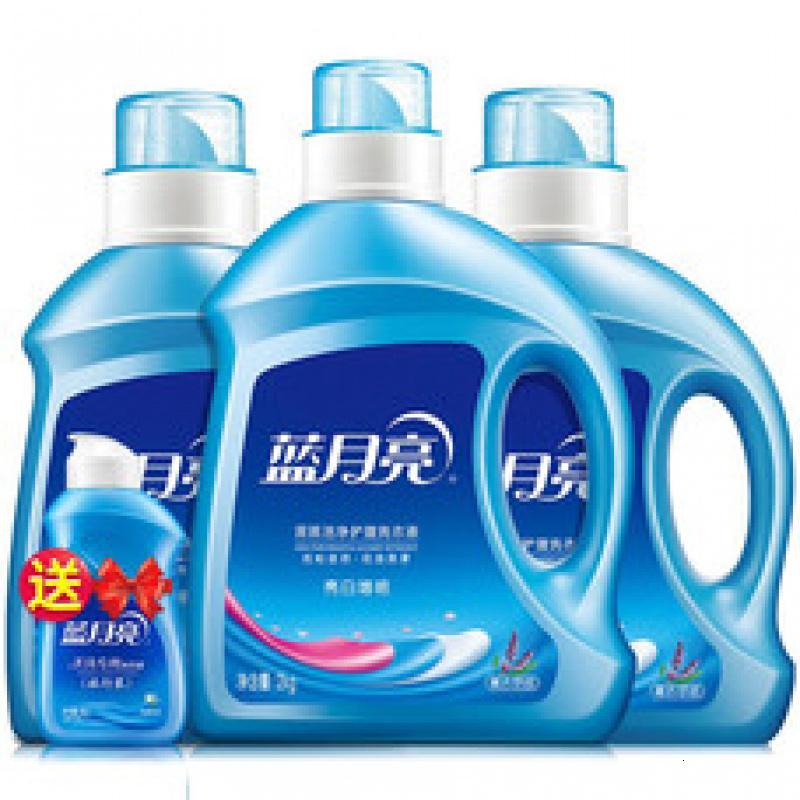 蓝月亮 洗衣液亮白增艳洗衣液 机洗手洗均可用 8.16斤:2kg瓶+1kg*2瓶+80g瓶