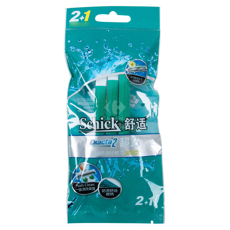 Schick 舒适超巧防滑轻便刀-滋润型（2+1支装）