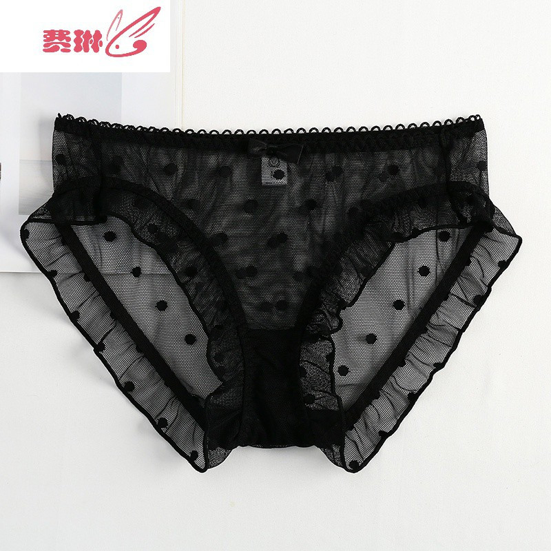 性感蕾丝女内裤低腰大码棉质裆女士三角裤轻薄透气少女费琳