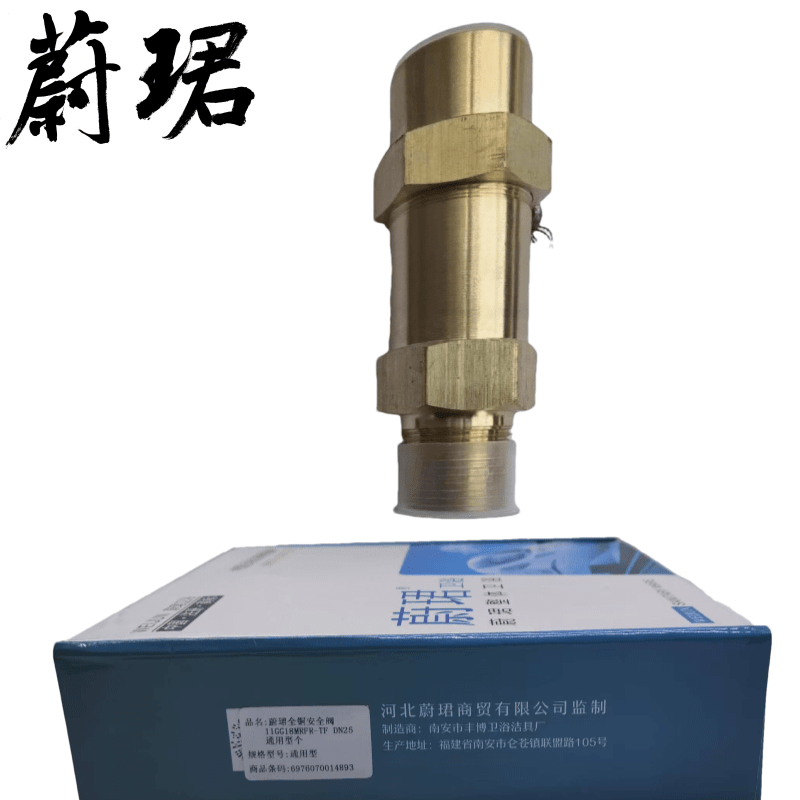 蔚珺全铜安全阀11GG18MRFR-TF DN25通用型个高清大图